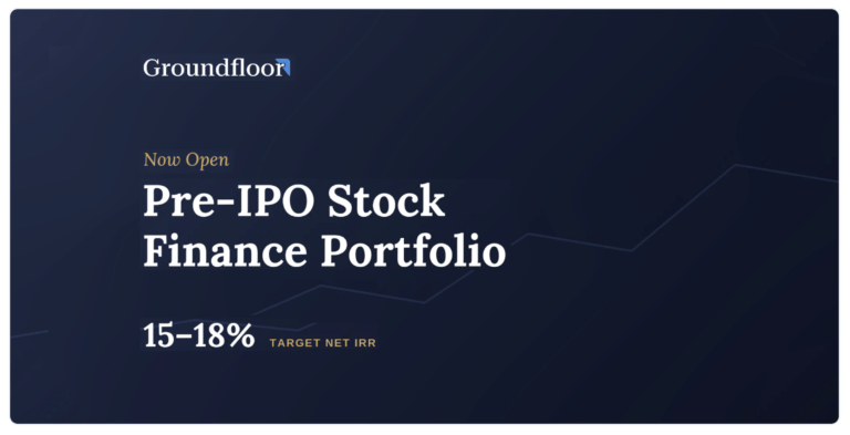 Groundfloor Launches Pre-IPO Stock Finance Portfolio Targeting 15–18% Net IRR