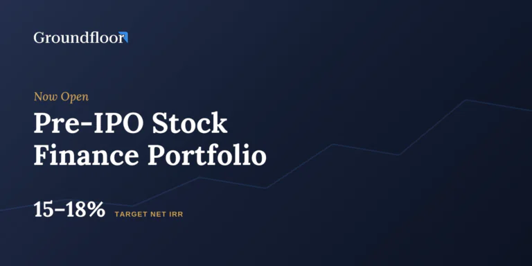 Groundfloor Launches Pre-IPO Stock Finance Portfolio Targeting 15–18% Net IRR