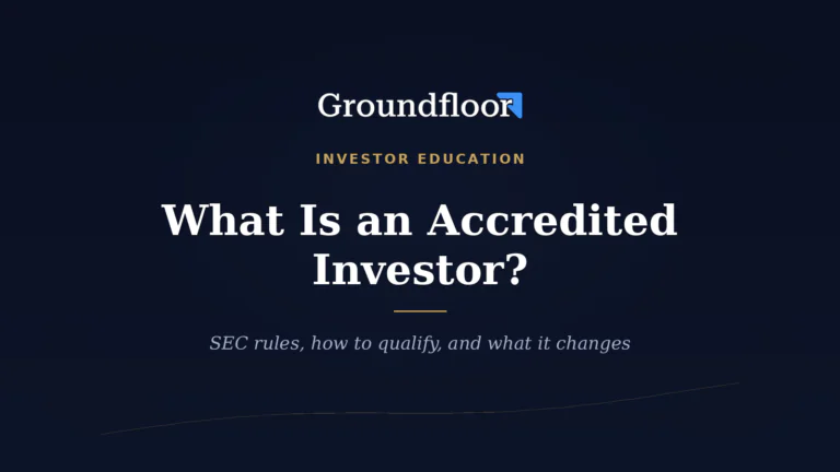 What Is an Accredited Investor? SEC Requirements, How to Qualify, and What It Unlocks (2026)